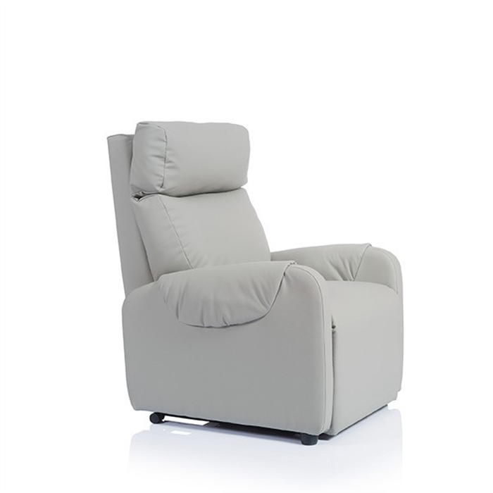 [LOUIS DOS AU MUR] Fauteuil Louis -  dos au mur, releveur 1 moteur dom, stamskin top