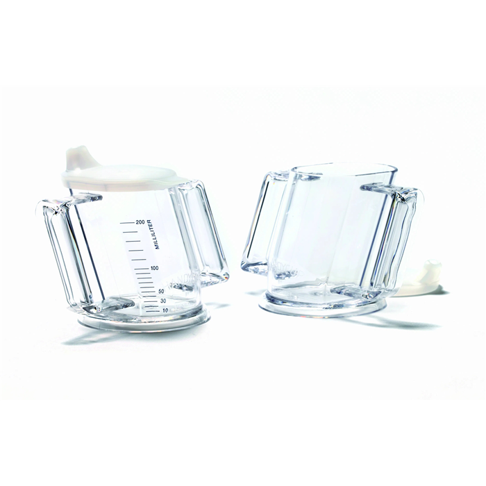 Henrocup gobelet incliné + 2 becs - 237 ml - clear transparant, sans indication ml