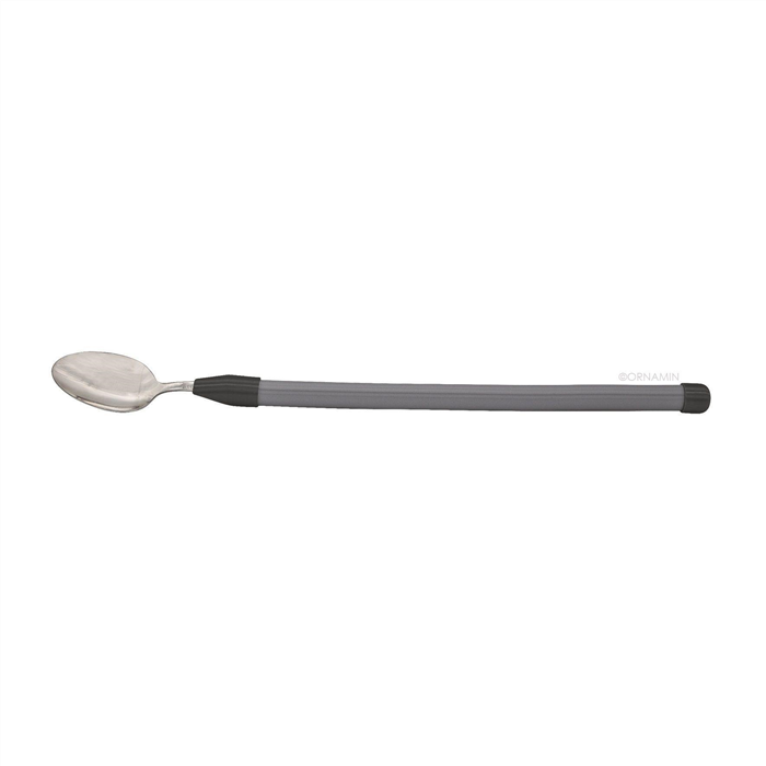 Couverts flexibles et allongés Ornamin - cuillère à soupe - gris