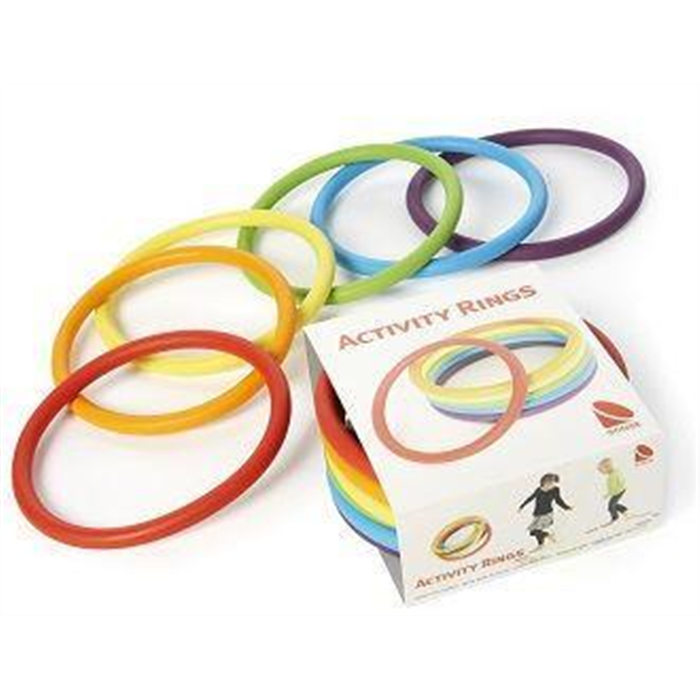 Anneaux Activity jeu de 24, 6 couleurs différentes -- 1502191