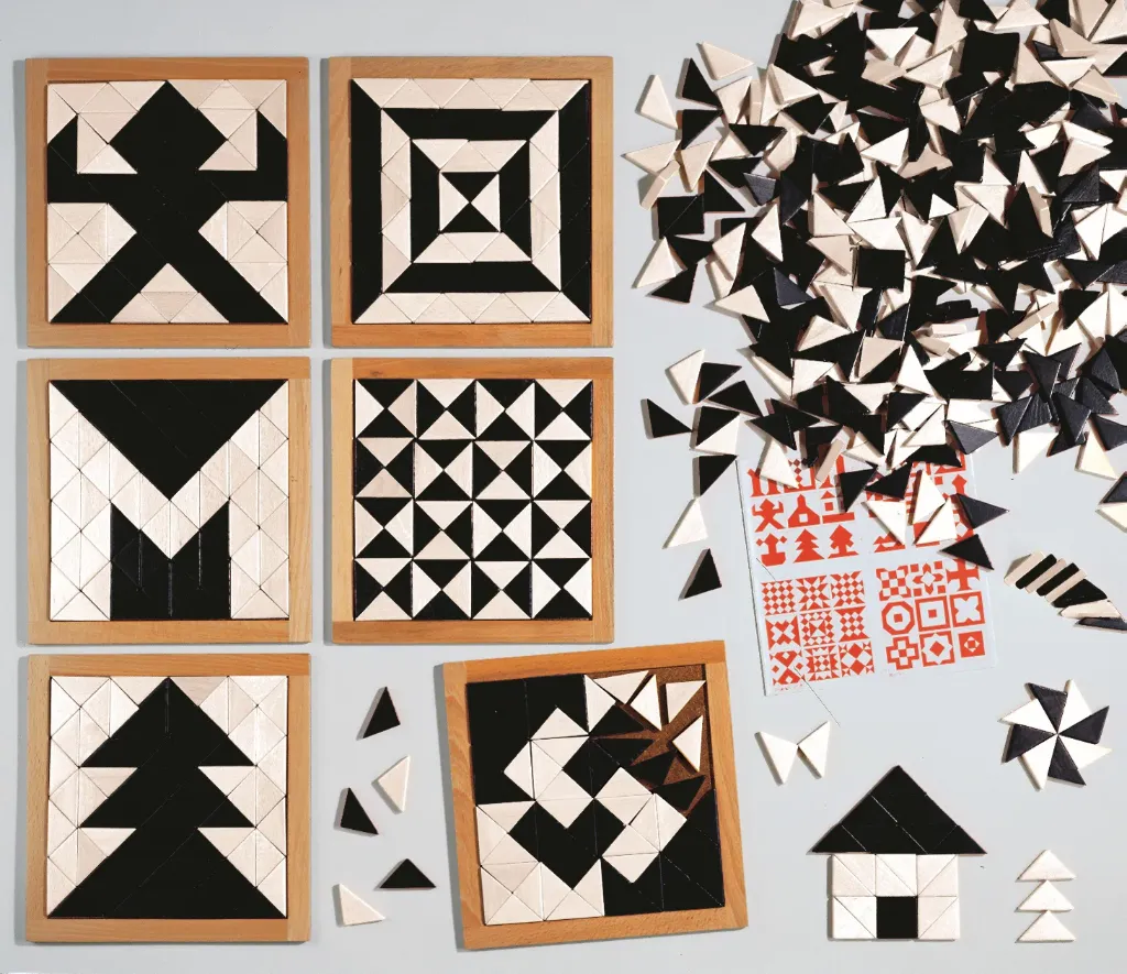 [AD030078] Mosaïque magique noir et blanc + brochure d’exemples - 102758