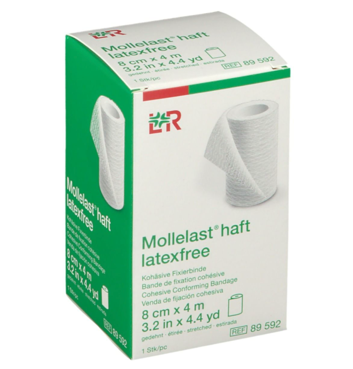 [L234516] Bande Mollelast 8 cm x 4 m, emballée individuellement