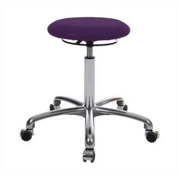 [23556--7L] Tabouret pivotant Exklusiv avec rembourrage et roulettes, _x000D_
Aubergine - Plum