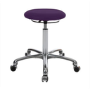 Tabouret pivotant Exklusiv avec rembourrage et roulettes, _x000D_
Aubergine - Plum