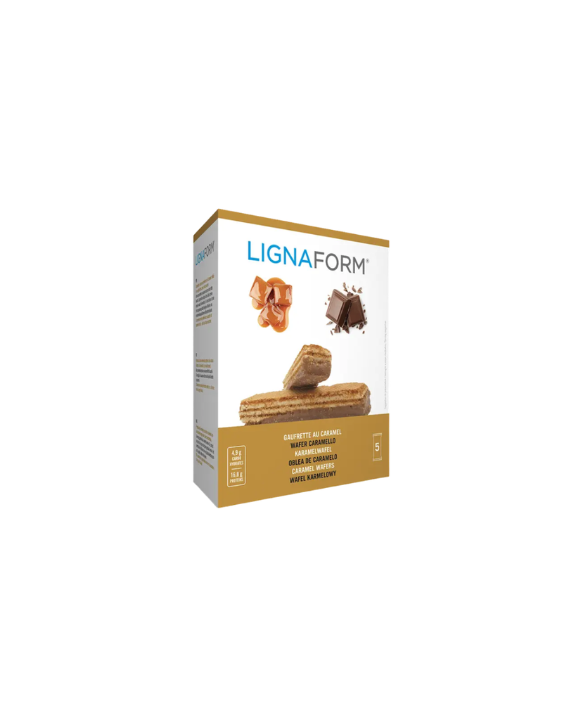 Lignaform Gaufrettes au caramel, boite de 5 gaufrettes