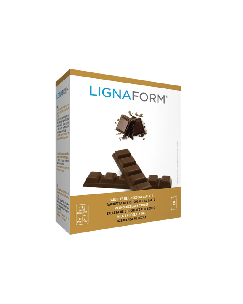 Lignaform Tablette de chocolait au lait, boite de 5 tablettes