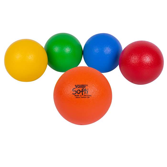 Balle de Volley en mousse avec couche PU 16 cm - Softi élasticité moyenne -- 513755