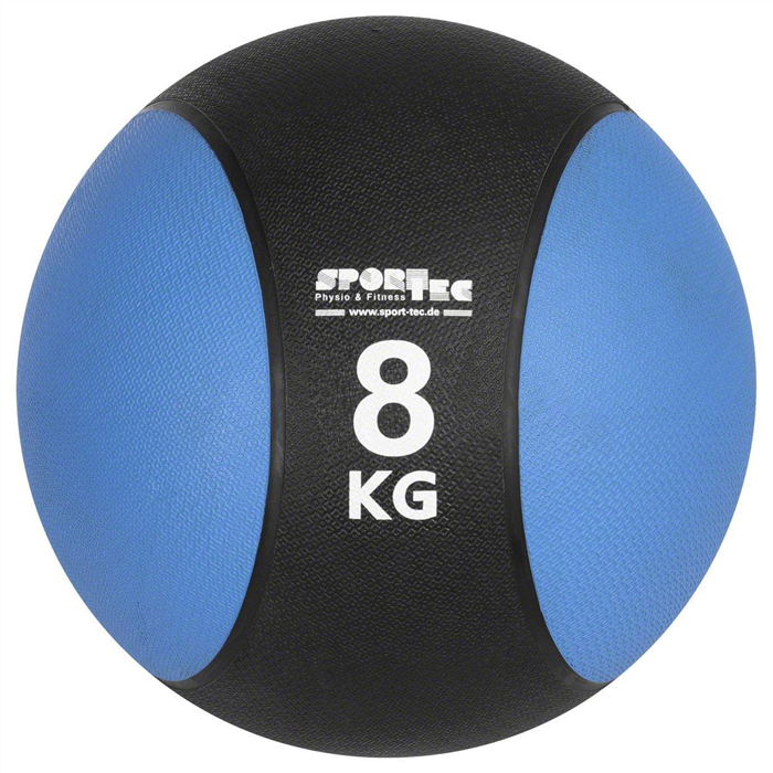 [02807] Médecine ball Sport-Tec, Ø 28 cm, 8 kg, bleu