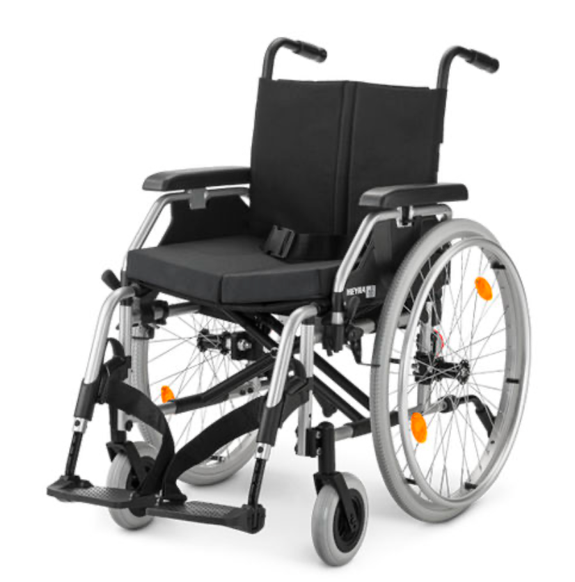 [2750] Fauteuil roulant Meyra Eurochair 2, 43 cm (largeur totale ext: 66cm)