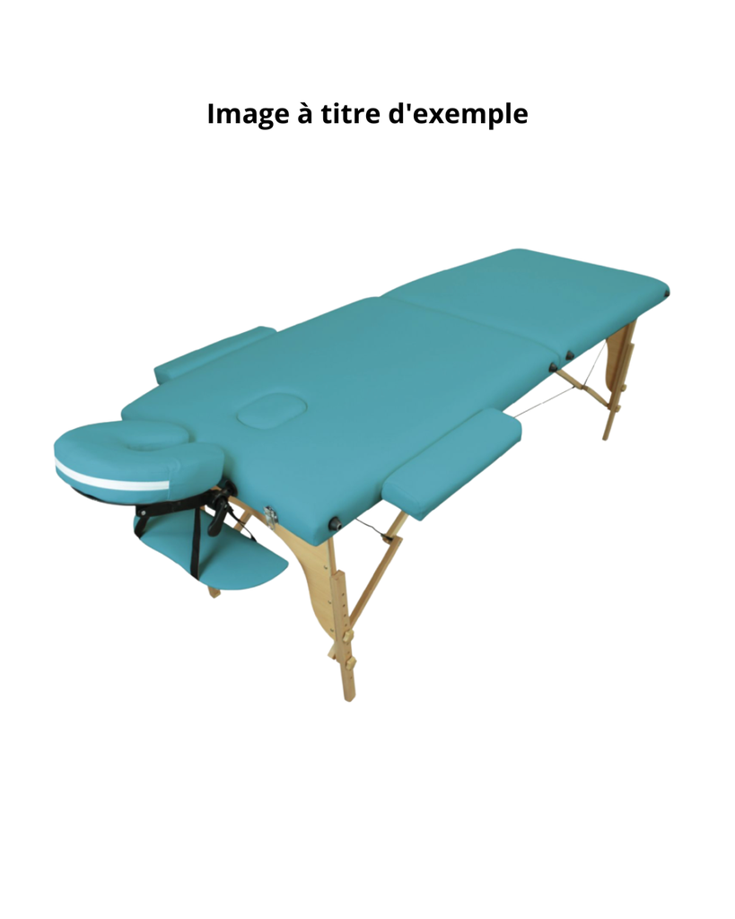 Table de massage pliable Standard Alu avec appui-tête avec trou nasal, turquoise