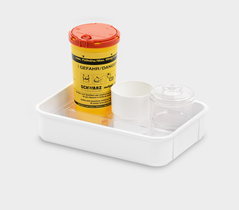 [01707000] Plateau universel pour seringues melijekt 2 x 1/2-26/E