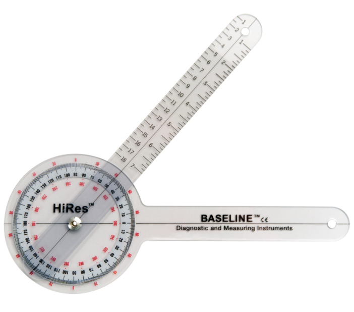 Baseline Goniomètre Rapporteur, longueur de la branche 30 cm
