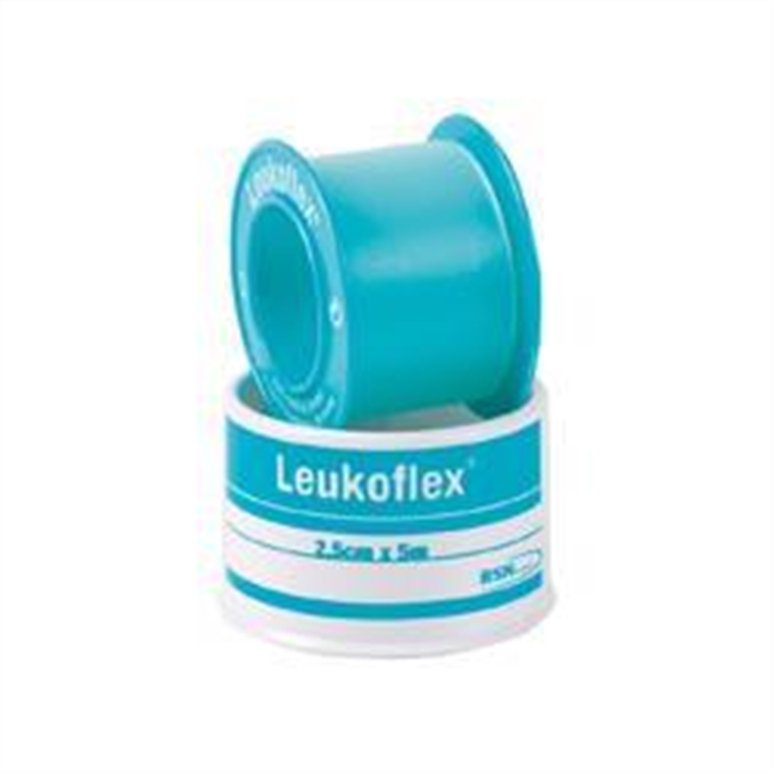 Leukoflex flasque 2,5 cm x 5 m
