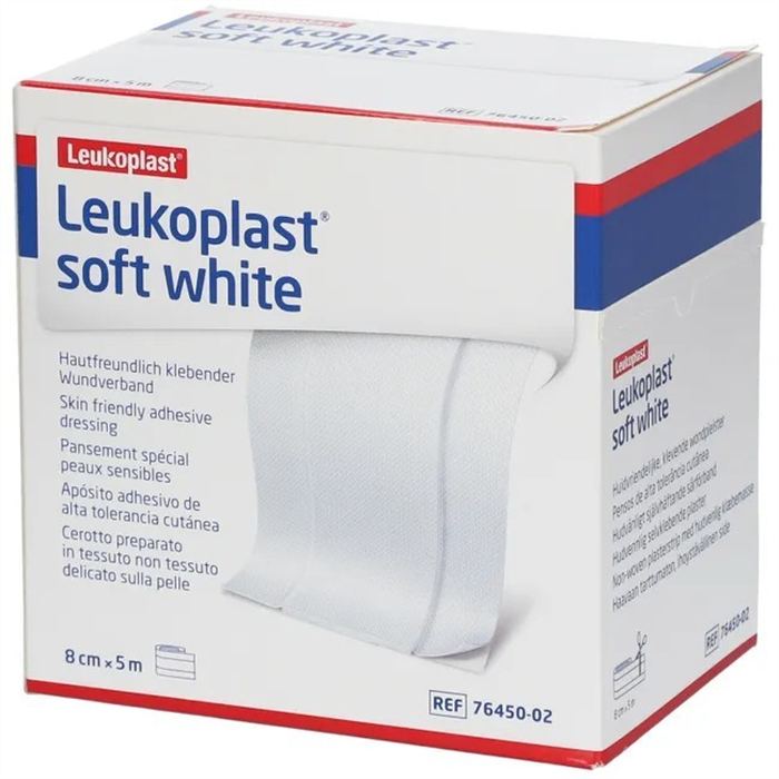 [7645002] Leukoplast Soft White 8 cm x 5 m