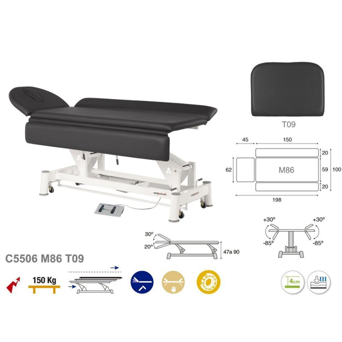 [C5506M86T09] Table électrique bielle blanche technique