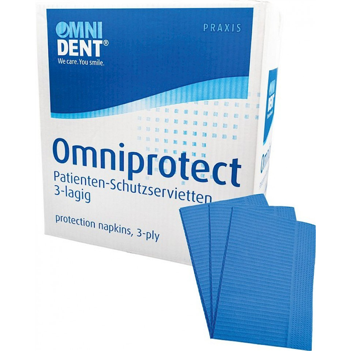 [1955200] Omniprotect - Carton de 500 pièces bleu
