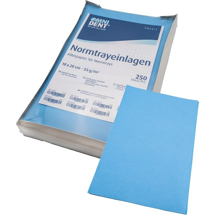 [14271] Inserts standard - paquet de 250 pièces 28 x 18 cm, bleu