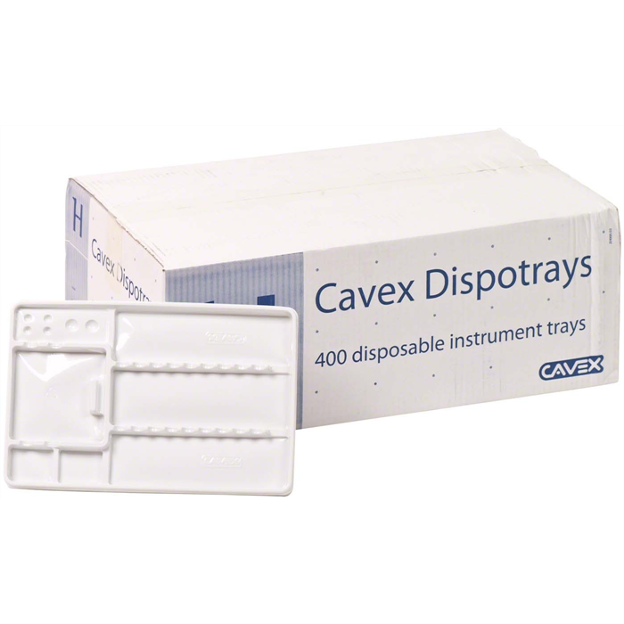 [38938] Cavex Dispotrays - Paquet de 400 pièces 18 x 28 cm
