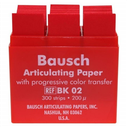 Papier d’articulation 200 µ, cassette plastique 300 bandes rouges, droite, BK 02