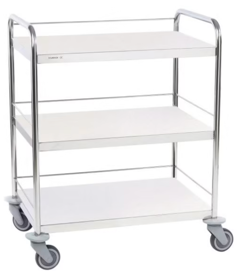 [391.30] Galerie simple sur 3 côtés 60 x 40 pour guerdion, inox,