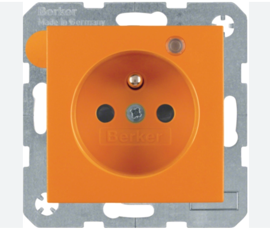 [1497698] Cadre de prise Berker INTEGRO orange
