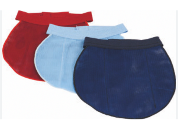 Bavoir de protection pour stomie, 3 couches, bleu clair