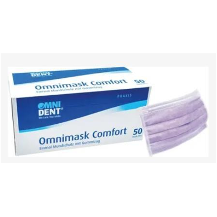 [118862] Omnimask Comfort - Pack de 50 avec bande élastique, violet