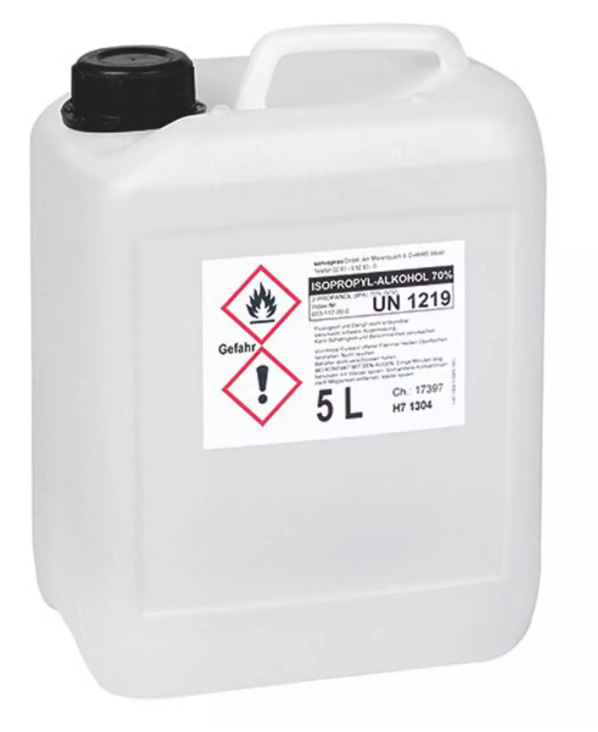 Alcool isopropylique 70 %, 5 L