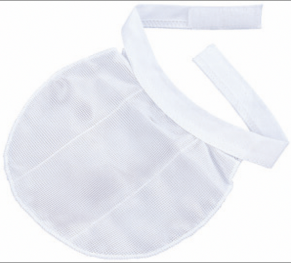 Tracheotex bavoir de protection stomie, 5 couches, blanc