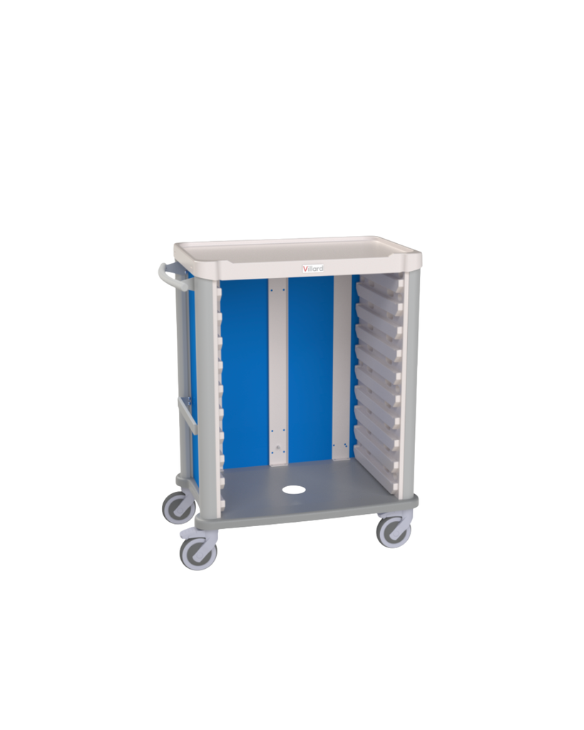 Chariot Eolis 600x400 - 10 modules pour tiroirs sans verrouillage, bleu