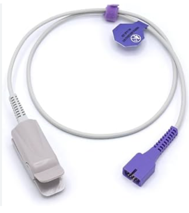 [171059] Capteurs SpO2 pour Nellcor DS100A No-Max réutilisables, clip doigt adulte, longueur 0,9 m