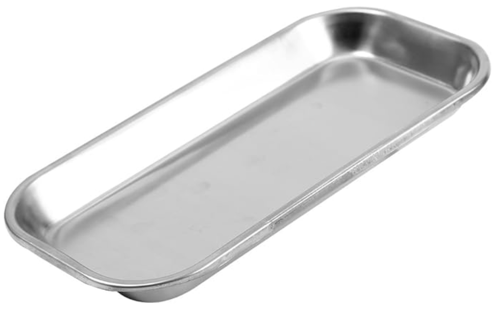 Plateau dentaire pour 10 instruments 188 x 125 x 30 mm