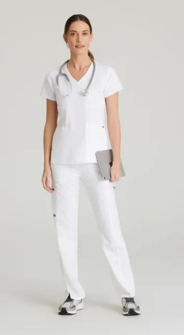 [GRSP500-10-S] KIM PANT REGULAR WHITE TAILLE S