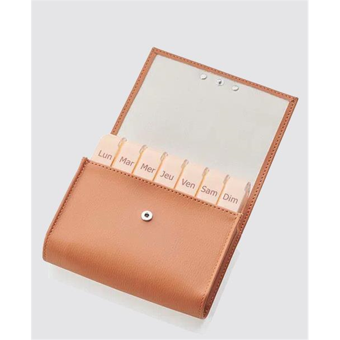 PILBOX MAXI FAUVE, brun-orange