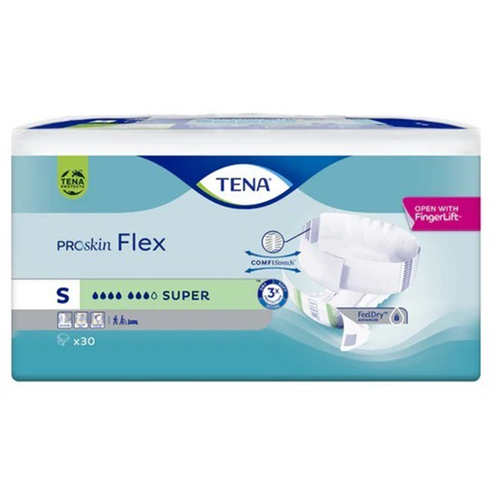 [730446] TENA ProSkin Flex Super, Small, 30 pièces, 61–87 cm