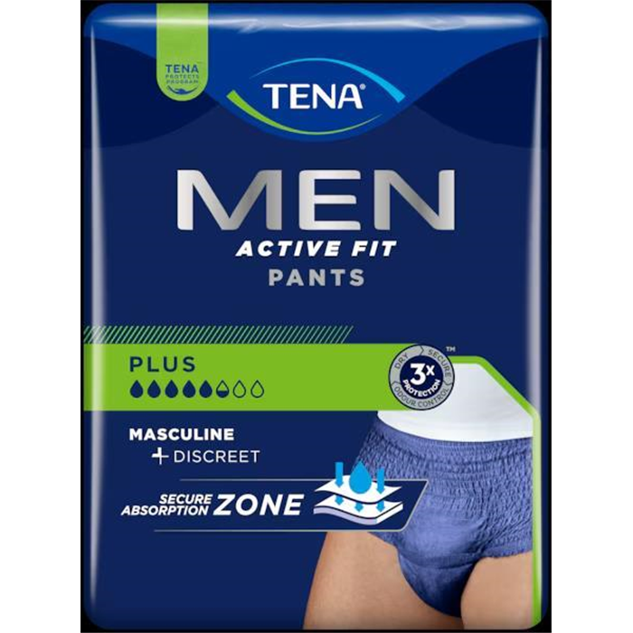 TENA Men Active Fit Pants, Taille S/M,  12 pièces