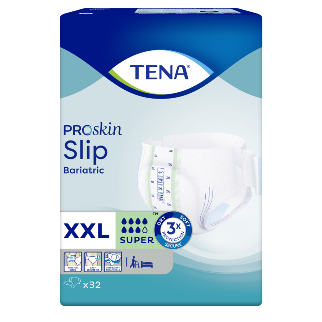 [61490] TENA Bariatric Slip Super, Taille XXL 163-178 cm,_x000D_
32 pièces