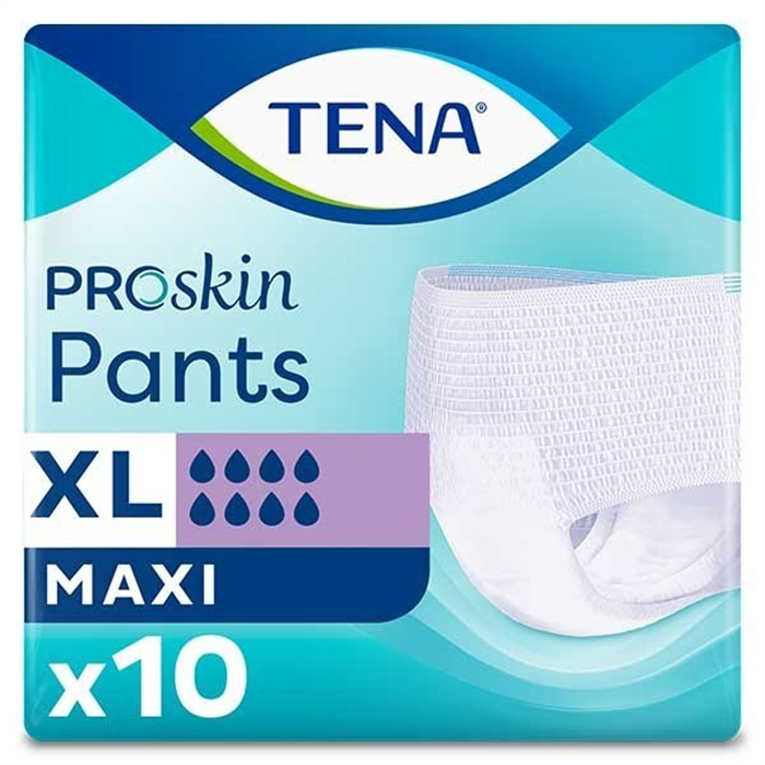 TENA Proskin Pants Maxi, Taille XL,10 piéces