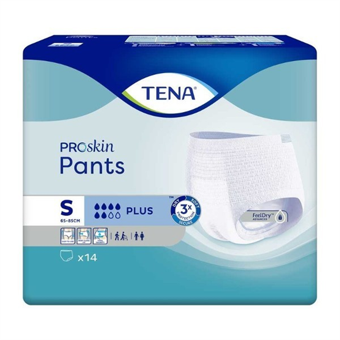 [792491] TENA Proskin Pants Plus, Taille S, _x000D_
14 pièces