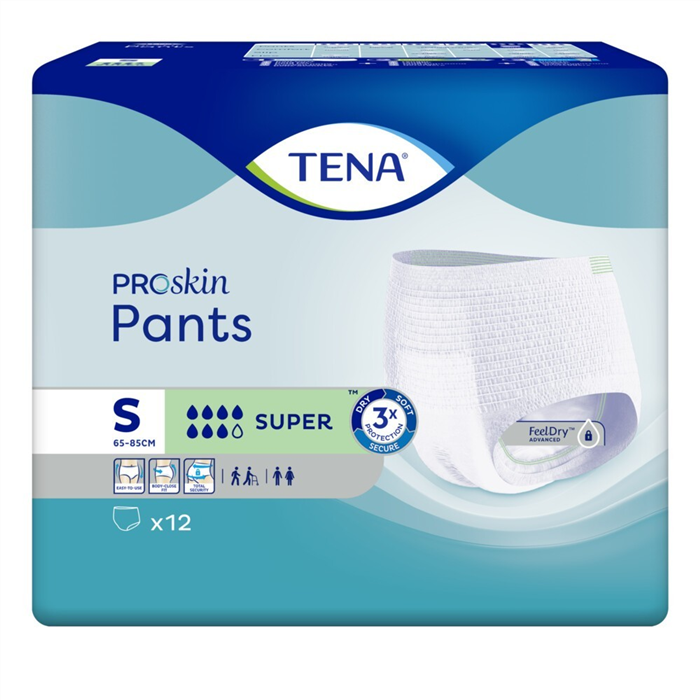 [793415] TENA Proskin Pants Super, Taille S,_x000D_
12 pièces