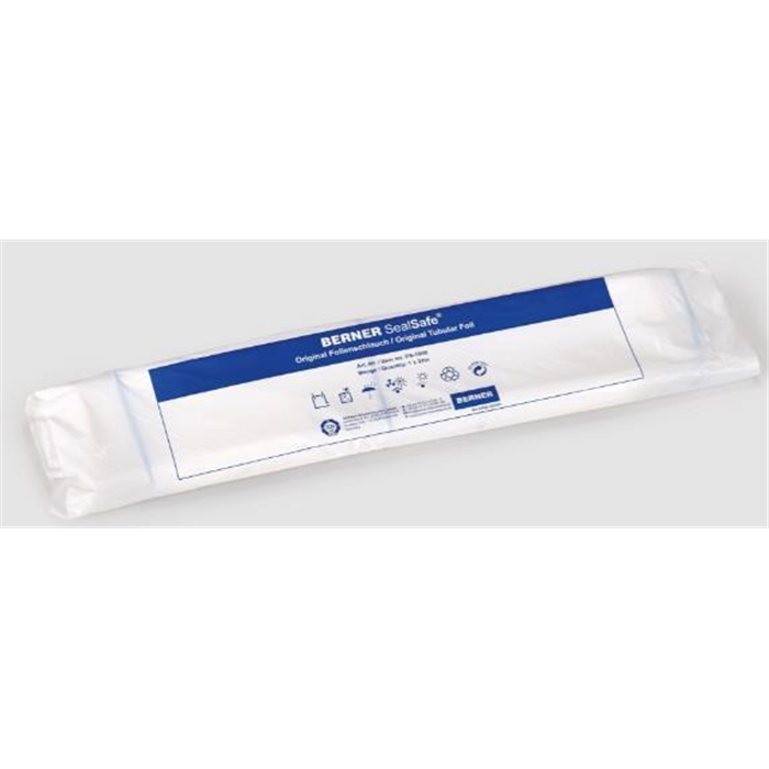 [1000 BERN] Film tubulaire pour Berner SealSafe® / Pacto Safe®, non stérile, transparent, 5 rouleaux d'env. 32 m