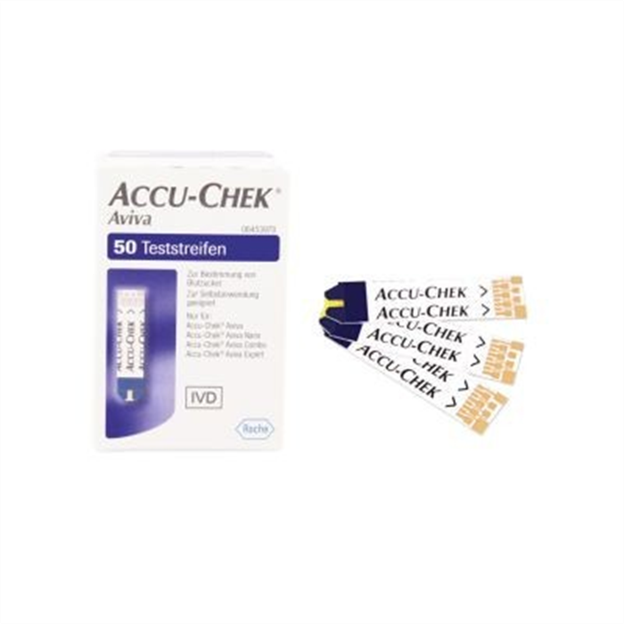 Accu-Chek Aviva, bandelettes de test, 50 pièces