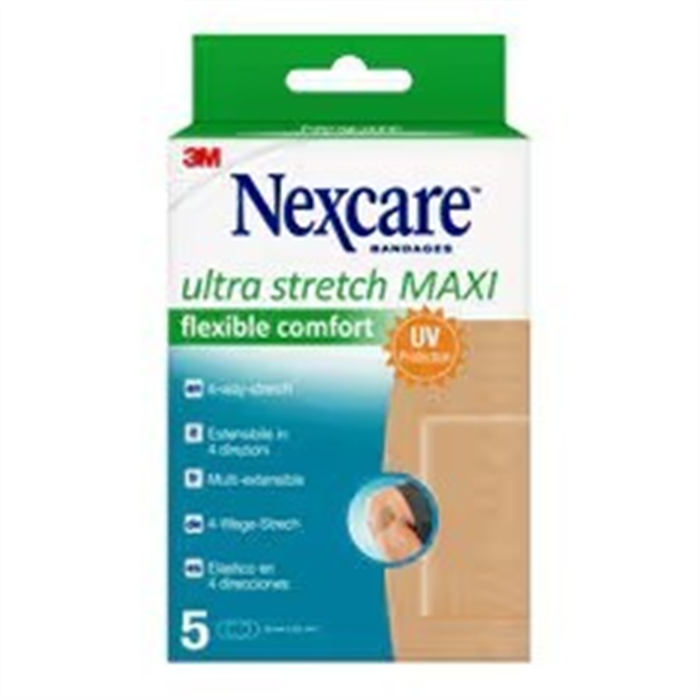 [N1005NSDMN] Nexcare Flexible Comfort Ultra MAXI, 50 x 101 mm , 5/ boite