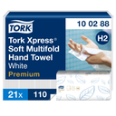 Essuie-mains Tork Xpress Soft Multifold, 34 x 21 cm, carton de 2310 feuilles (21 paquets de 110)