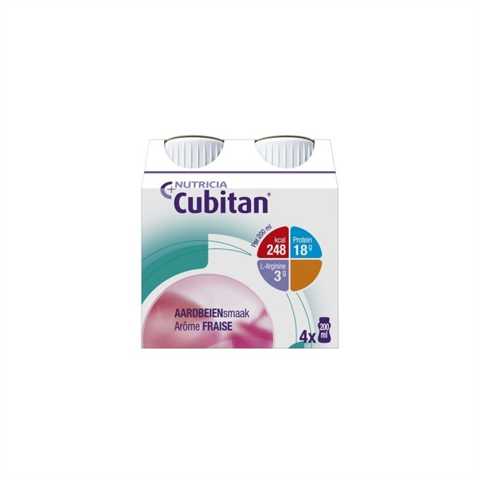 [96331] Cubitan fraise, 4 x 200 ml