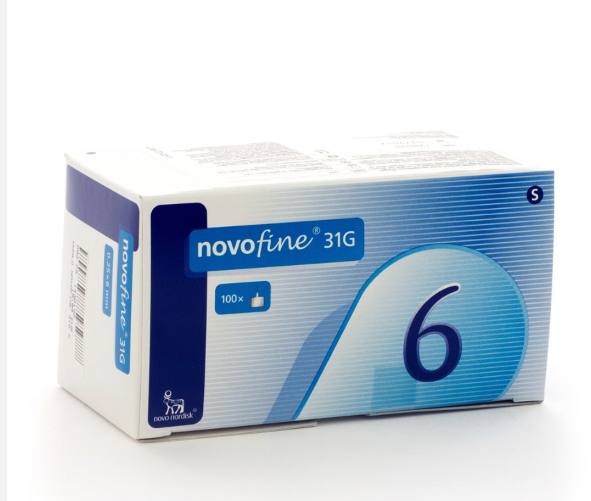 AIGUILLE NOVOFINE 31G  0.25 X 6 MM LONG. _x000D_
BT 100 PCS