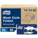 Tork wash cloth C-fold 25 x 19 cm
6 plis, 1600 coupons (carton 20 x 80 pièces)