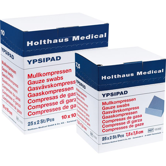 Compresses de Molleton YPSIPAD 5 x 5 cm