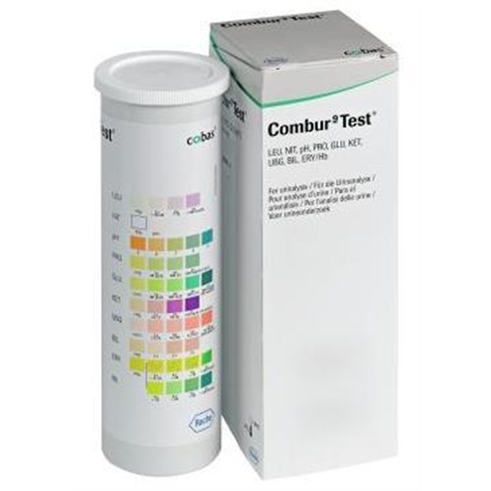 Bandelettes urinaires Combur 9-Test, boîte de 50 pièces
