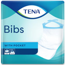 TENA Bibs, bavoirs jetables, Taille M, 37 x 46 cm,  avec poche,  150 pièces